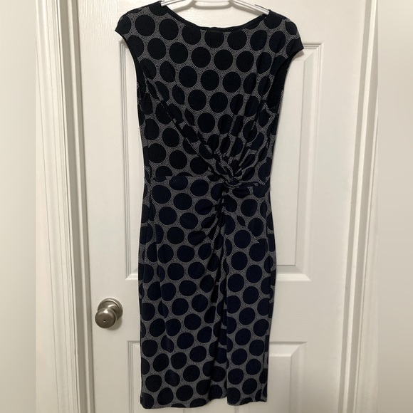 Ralph Lauren Dresses & Skirts - Navy/white Ralph Lauren Dress, twist detail